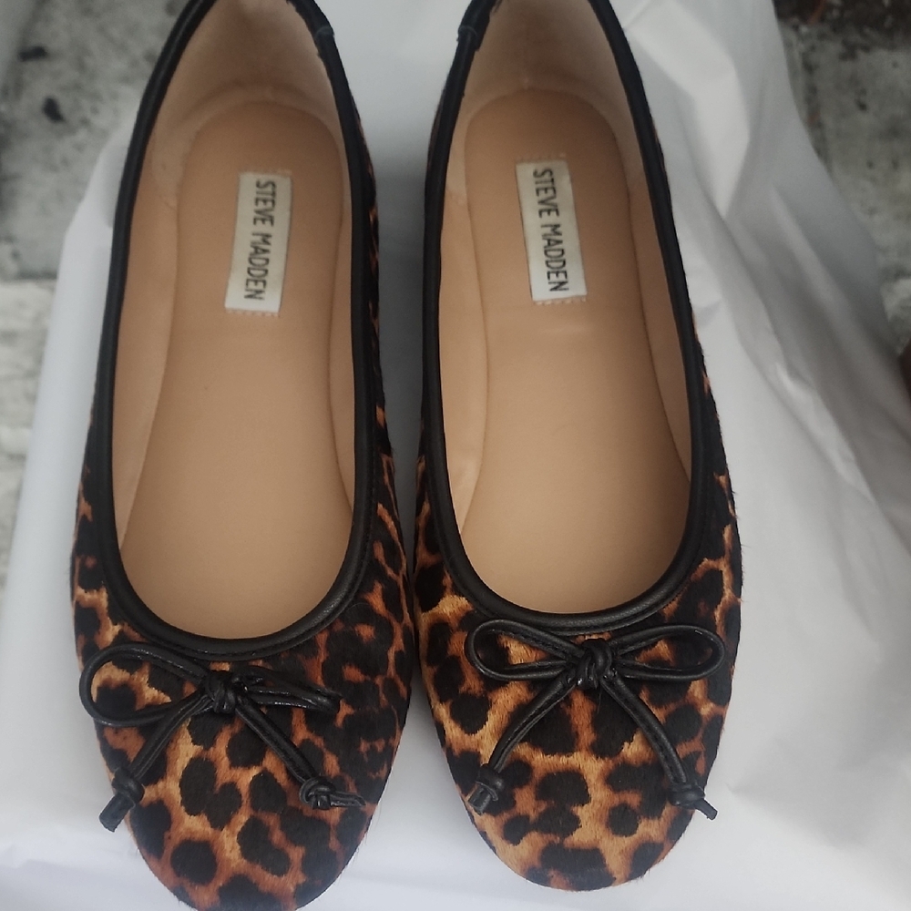 Steve Madden Leopard Print Ballet Flats